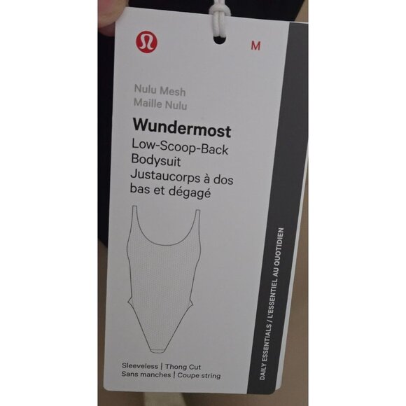 Lululemon Wundermost Nulu scoop Neck Sleeveless thong Bodysuit black - Picture 4 of 7